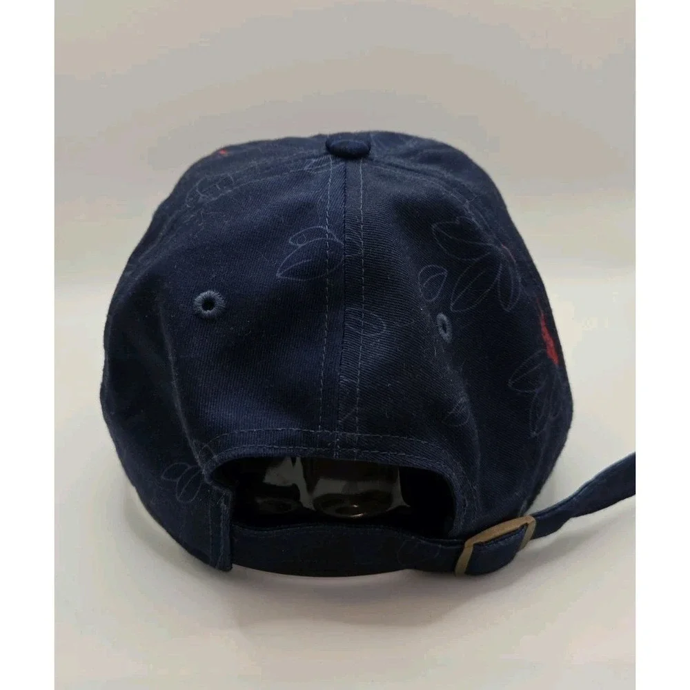New England Patriots Adjustable Strapback Hat NFL Football Logo Navy RARE Print